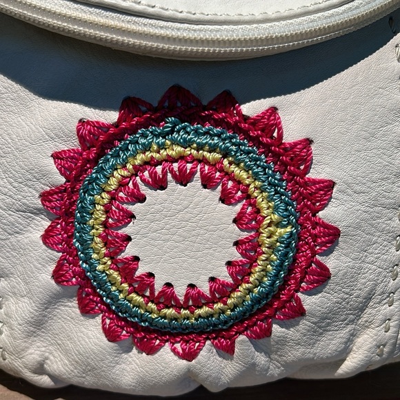 Vintage The Sak Leather Crossbody w Embroidery - Picture 3 of 6